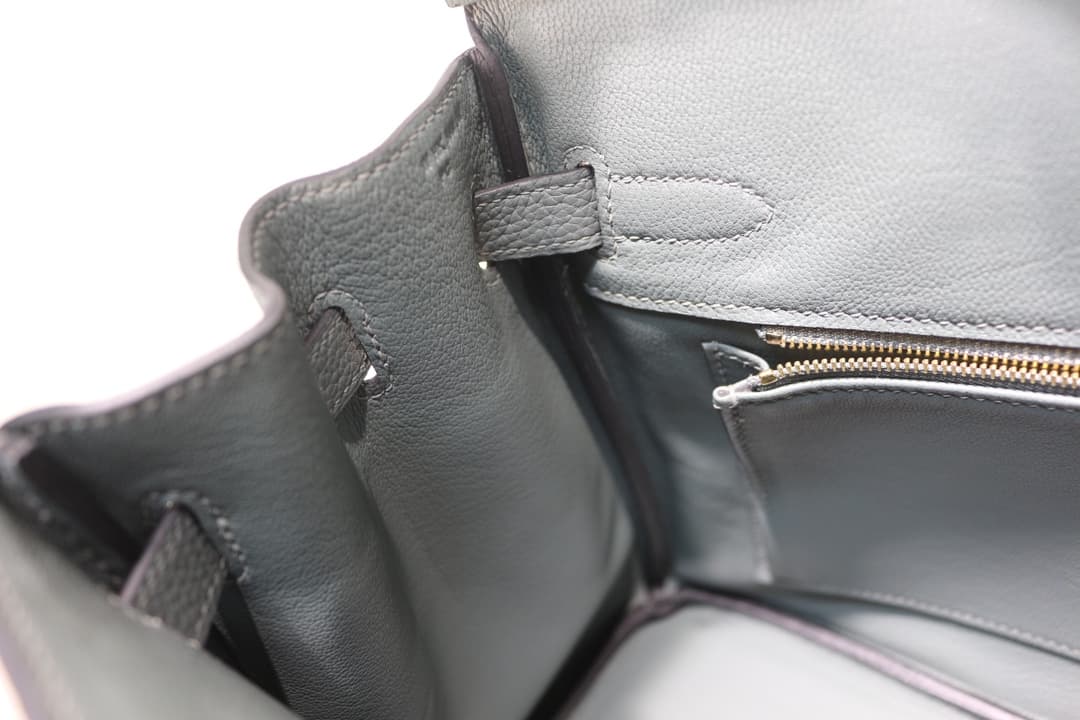 Hermes Birkin 25/30/35cm Bag Togo Leather In Vert Amande WAX High