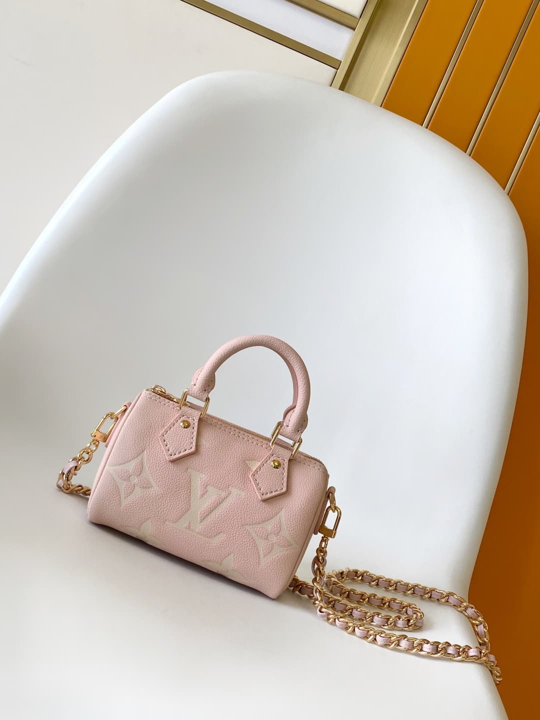 Louis Vuitton Nano Speedy Monogram Empreinte Leather M14226 High