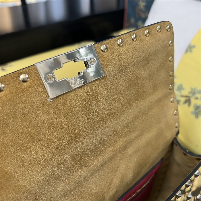 Valentino Spike Medium Bag Metallic Lambskin High