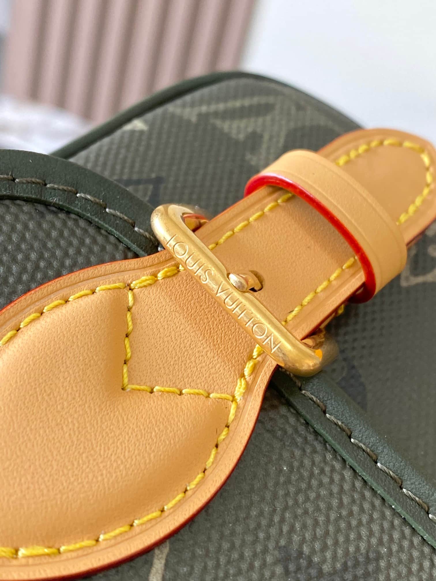 Louis Vuitton Satchel Wearable Wallet Khaki Monogram Surplus coated canvas M26969 Top