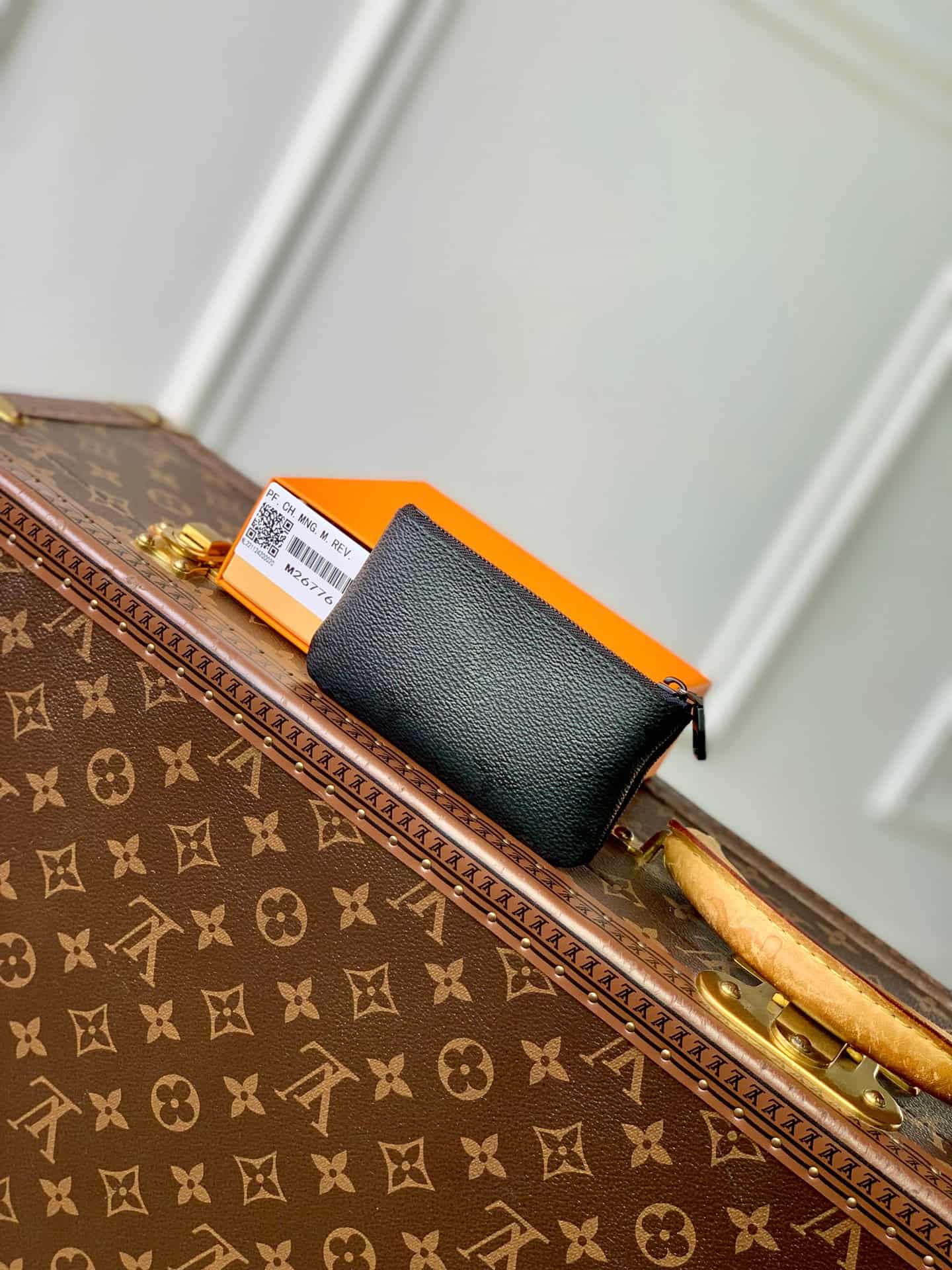 Louis Vuitton Key Pouch Black Monogram Midnight coated canvas M26776 High