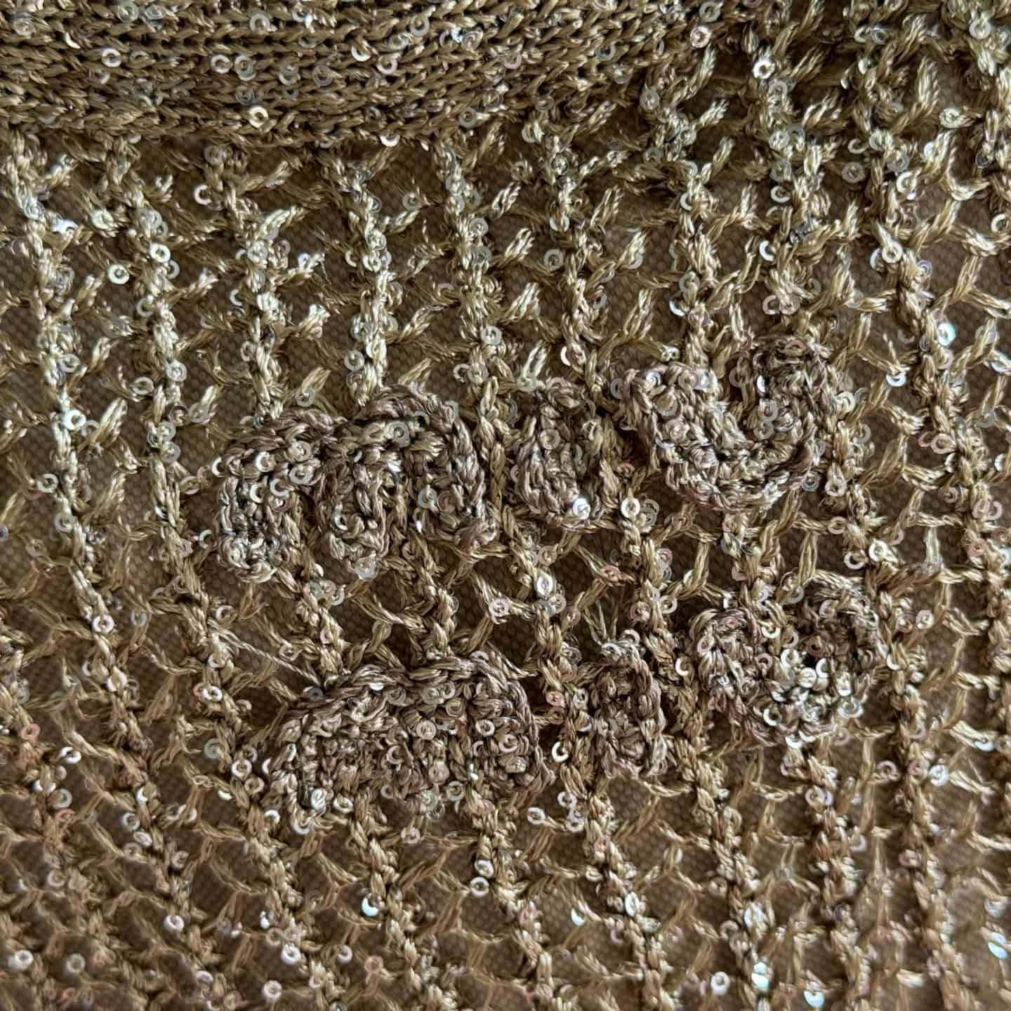 Miu Miu Ivy sequin mesh bag Cocoa Brown 5BG231 TOP