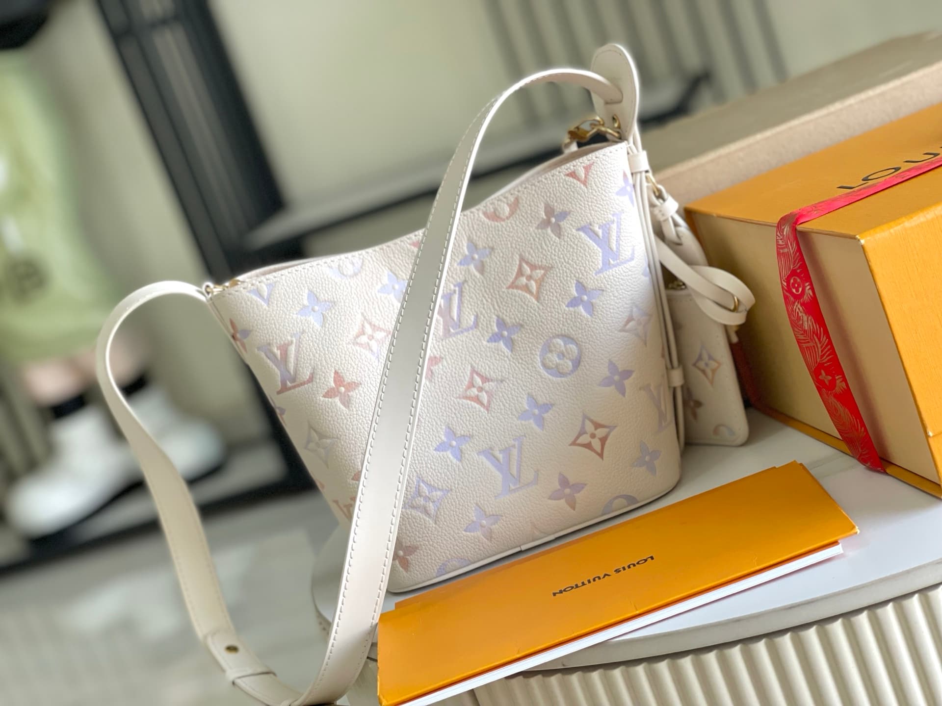 Louis Vuitton All In BB Dream Cream Embossed grained cowhide leather TOP