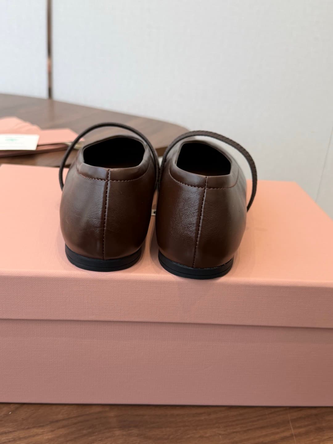 Miu Miu Leather Ballet Shoes Women