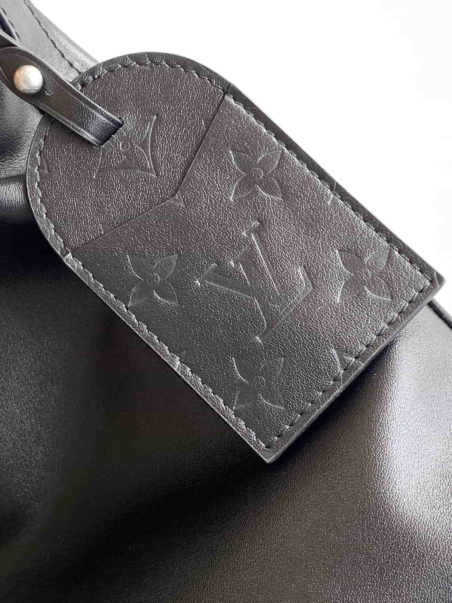 Louis Vuitton Vagabond Hobo Black Calf leather M13986 High
