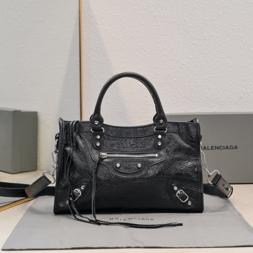 WOMEN'S LE CITY SMALL BAG Lambskin & Silver Metal High