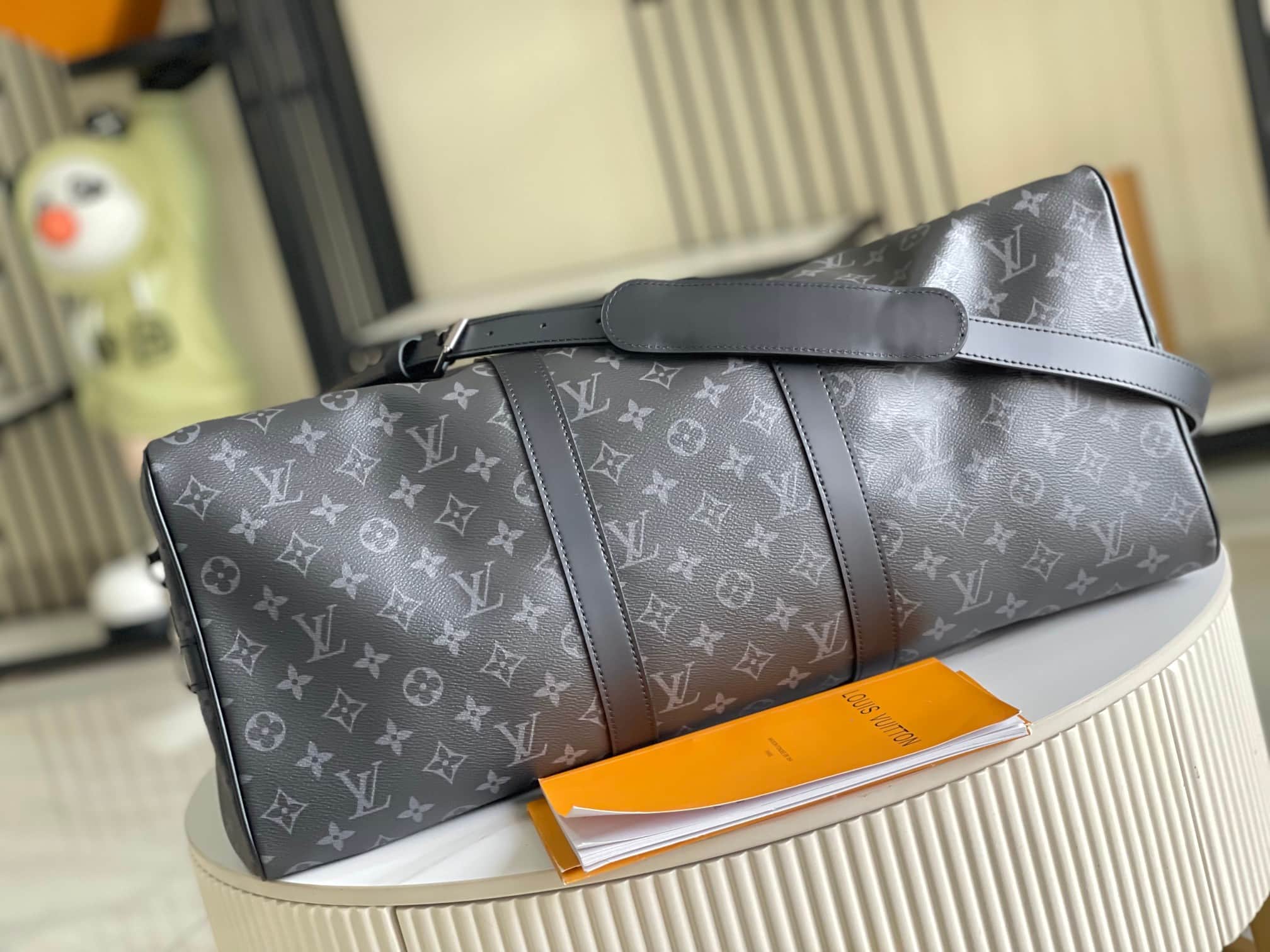 Louis Vuitton Keepall Bandoulière 50 Monogram Eclipse coated canvas M14202 TOP