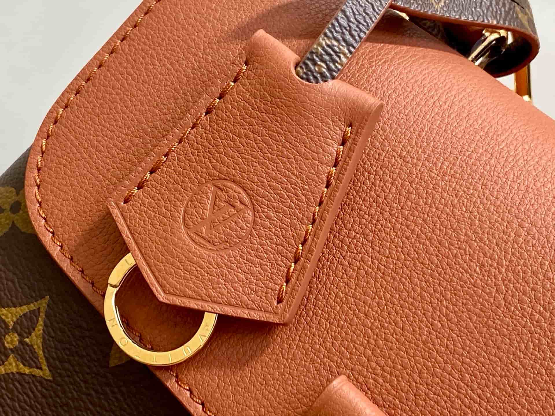 Louis Vuitton Madeleine BB Monogram Cognac Brown coated canvas M28288 High