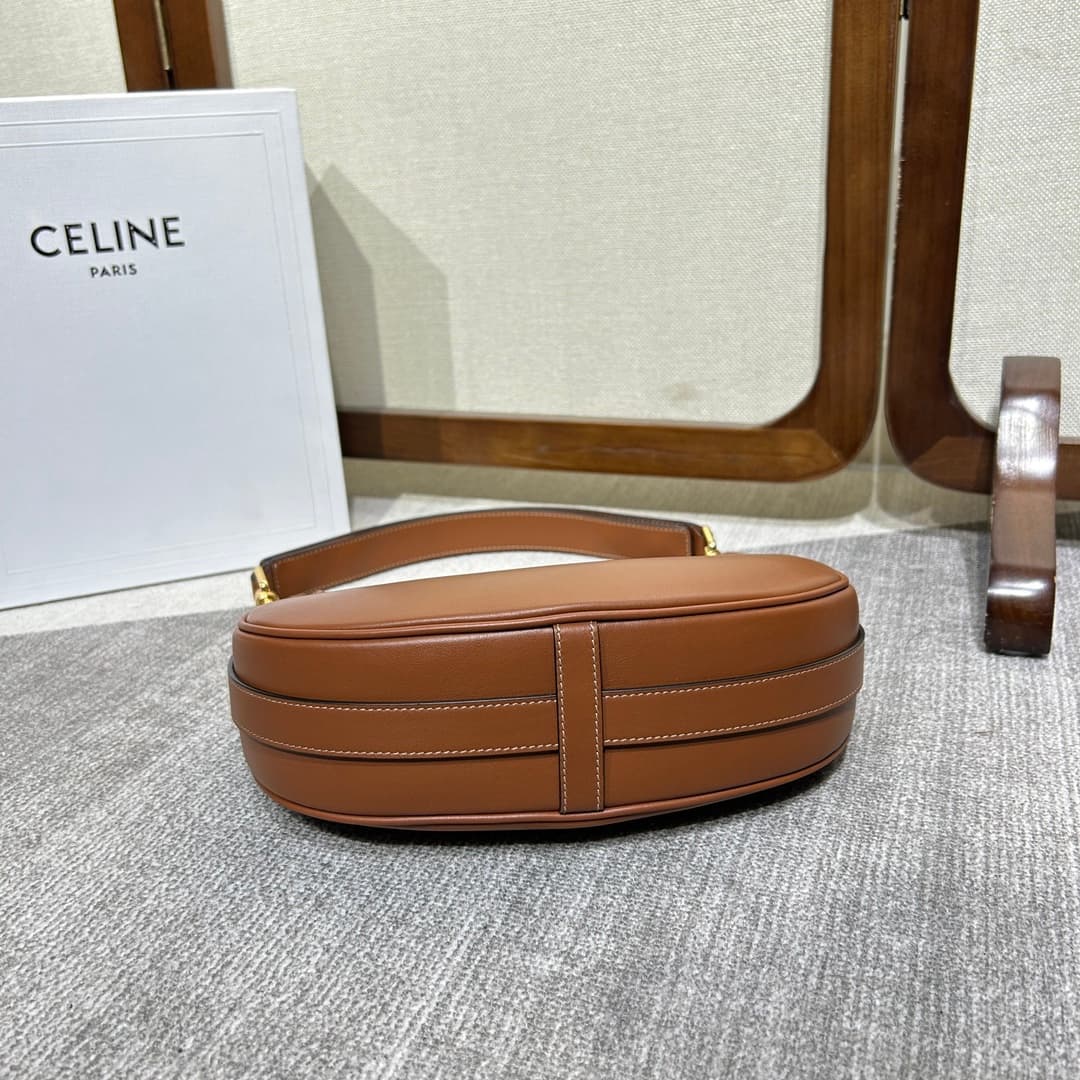 Celine Medium Strap Ava Bag in Smooth Calfskin Caramel High