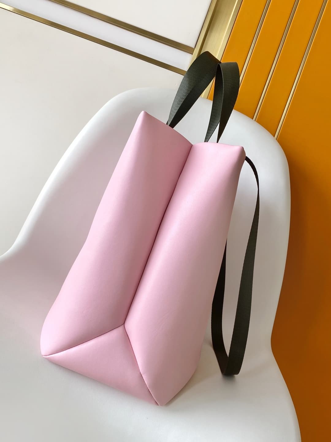 Louis Vuitton Shopper Tote MM Pink Cowhide leather M15273 High