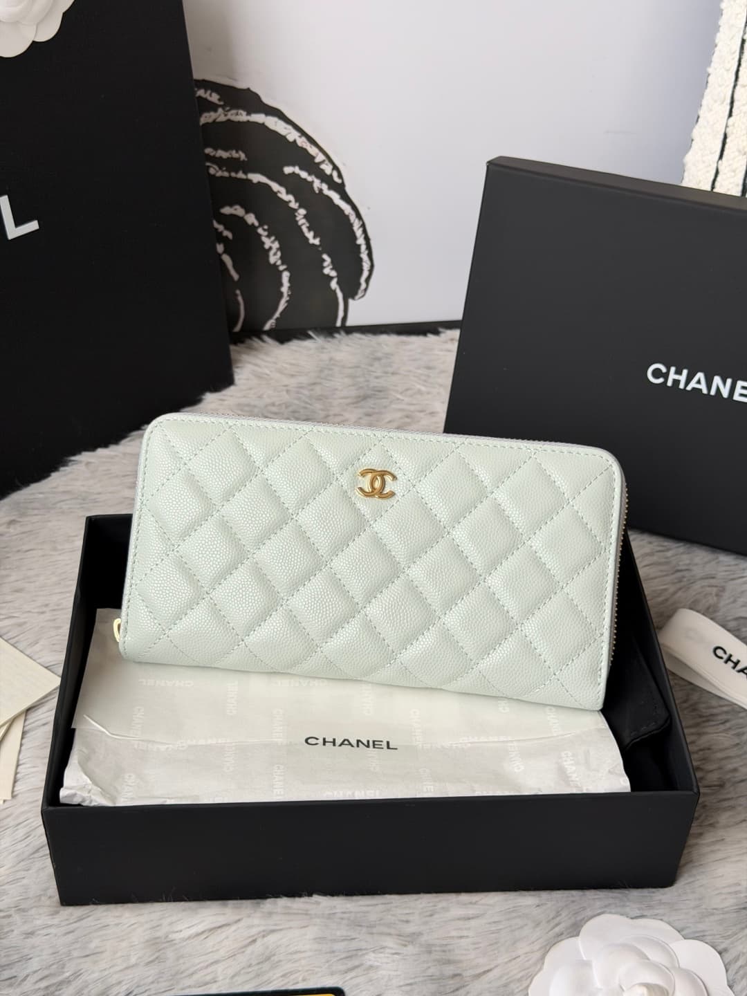 Chanel Classic Long Zipped Wallet A