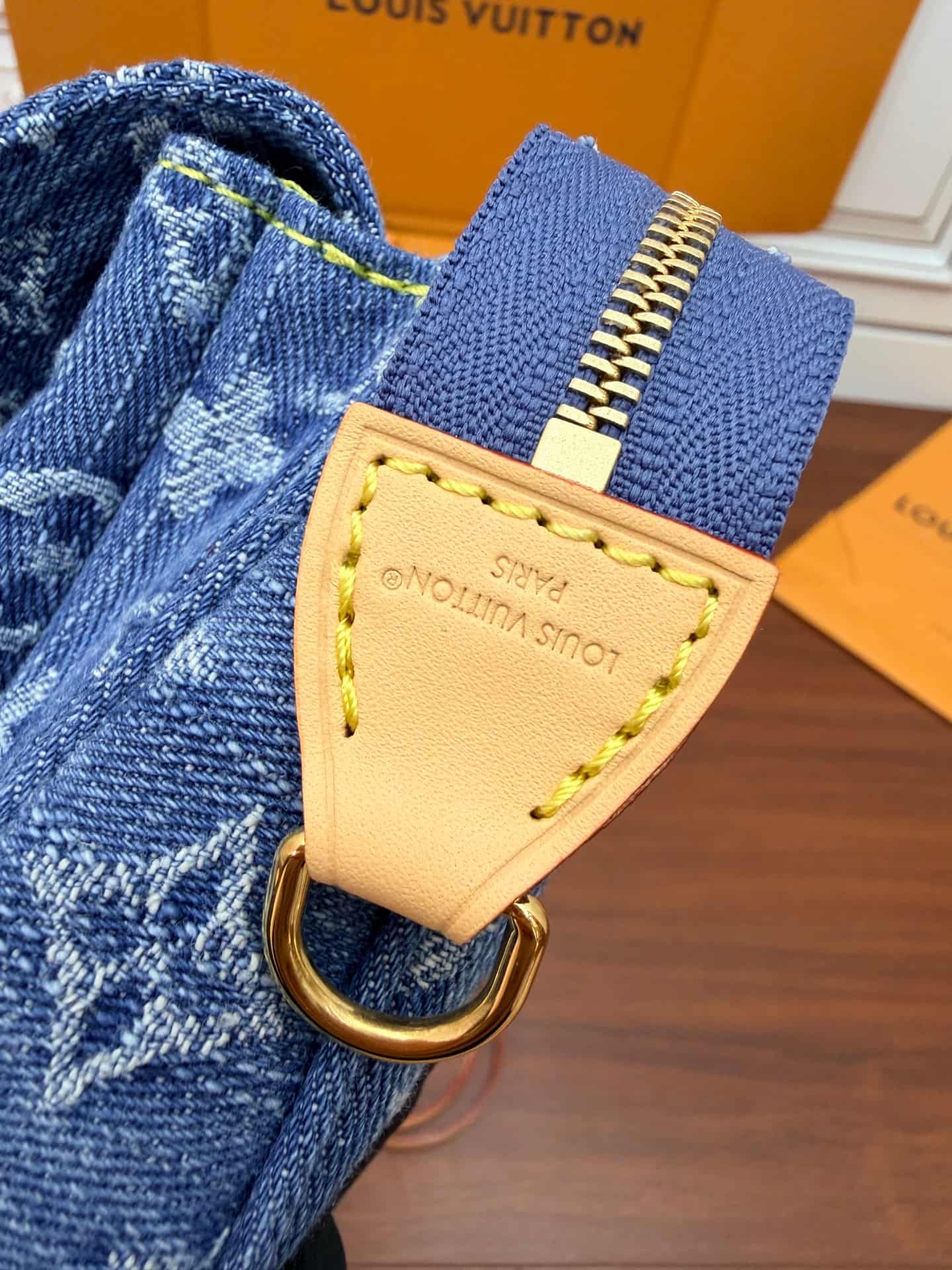 Louis Vuitton Pochette Accessoire Cargo Blue Denim M27602 TOP