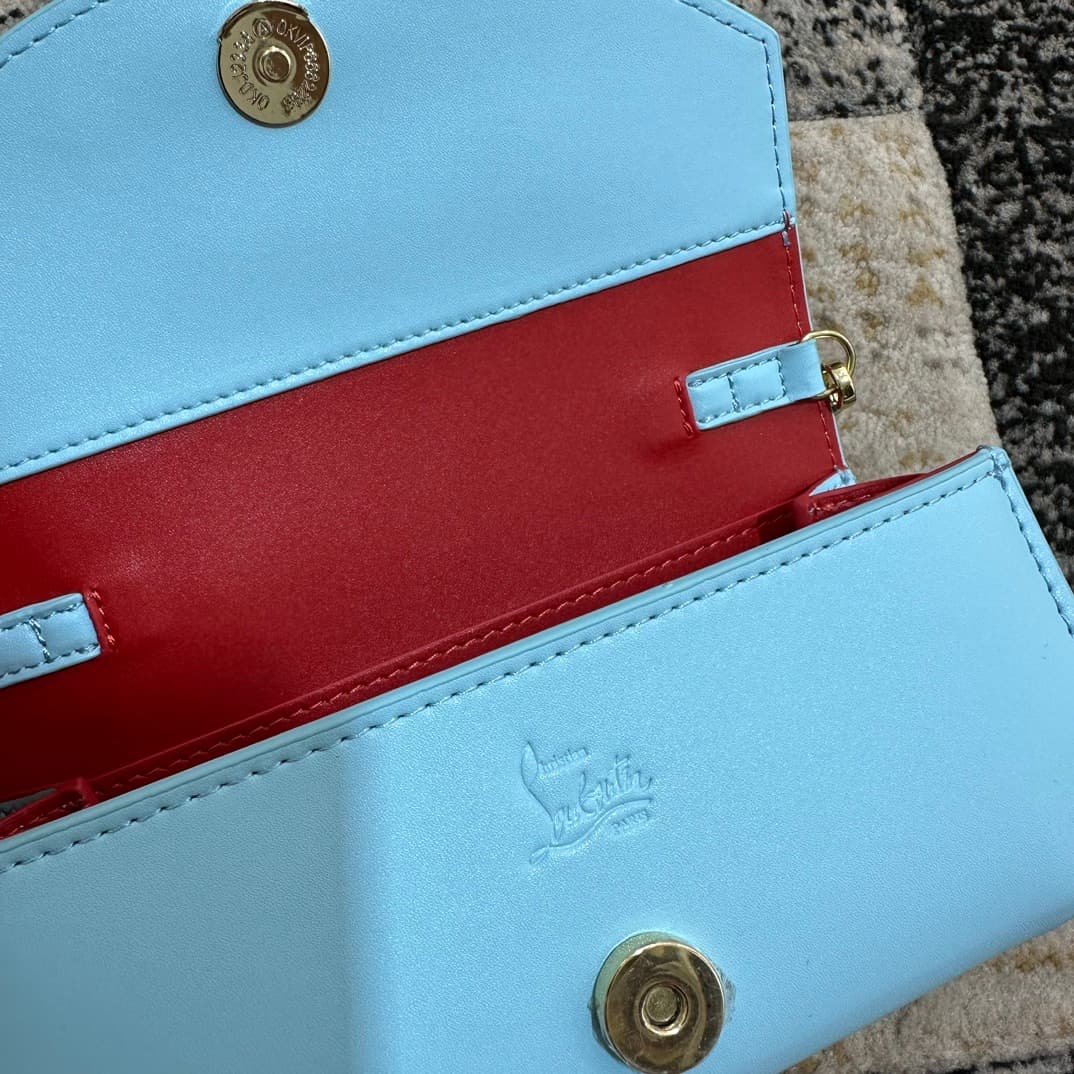 Christian Louboutin Loubi54 leather shoulder bag in blue High