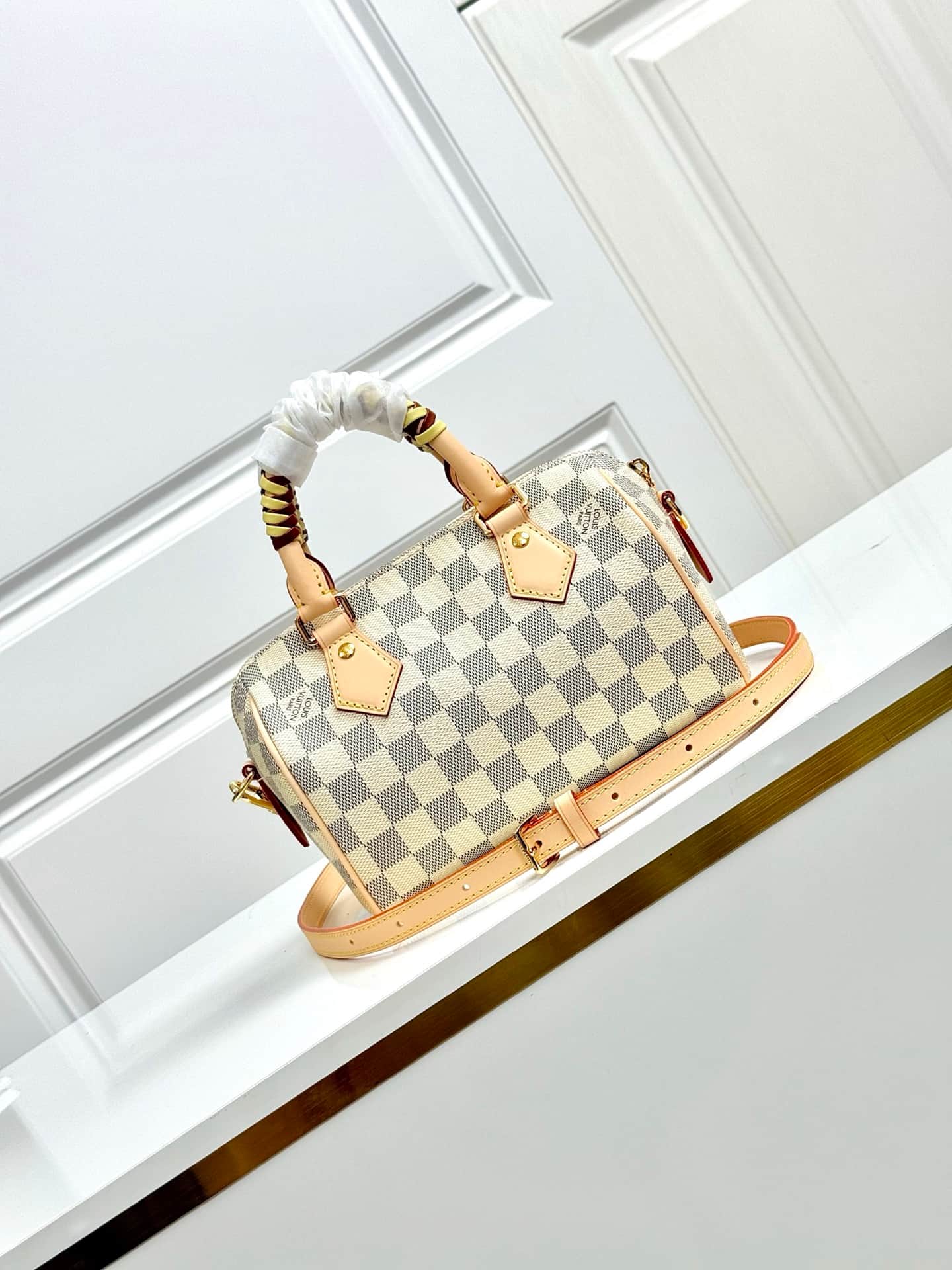 Louis Vuitton Speedy Bandoulière 20 Damier Azur/Banana Yellow Coated canvas N40950 High