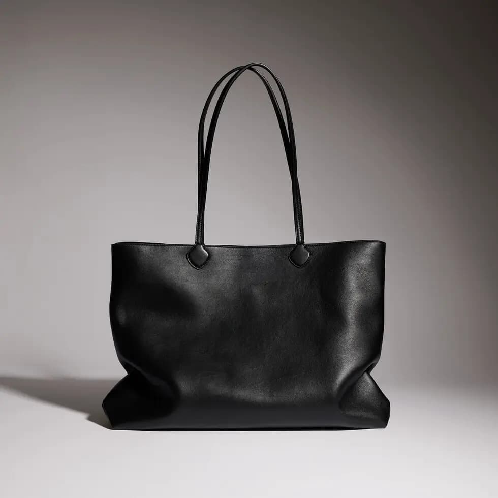 Gucci NY large tote bag Black soft lightweight leather ‎A00B4R High