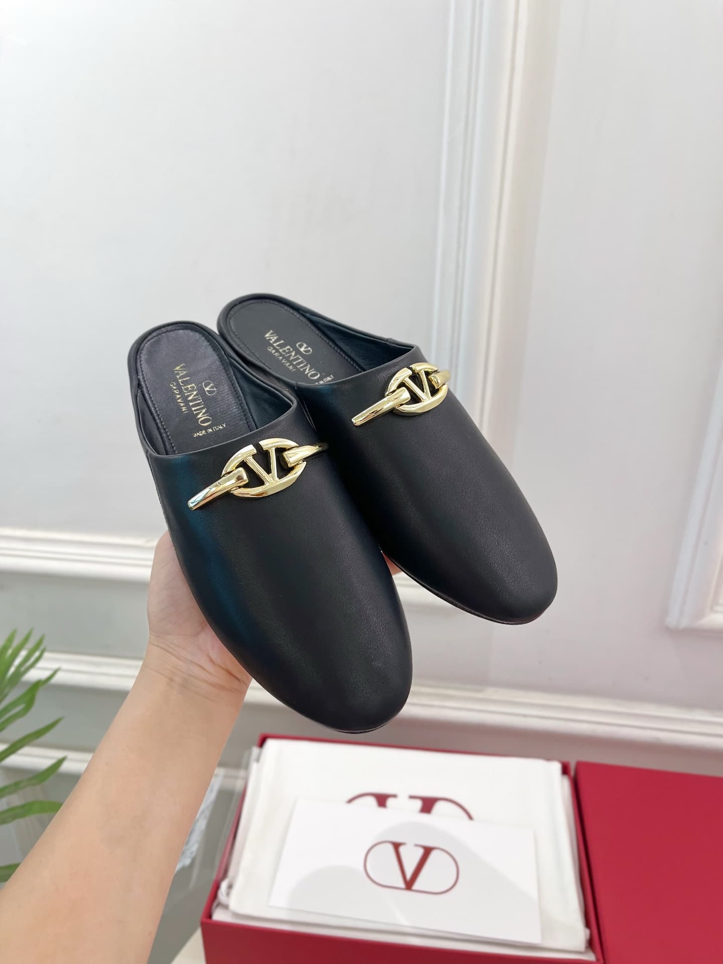 Valentino Garavani VLogo Signature leather mules Shoes Women