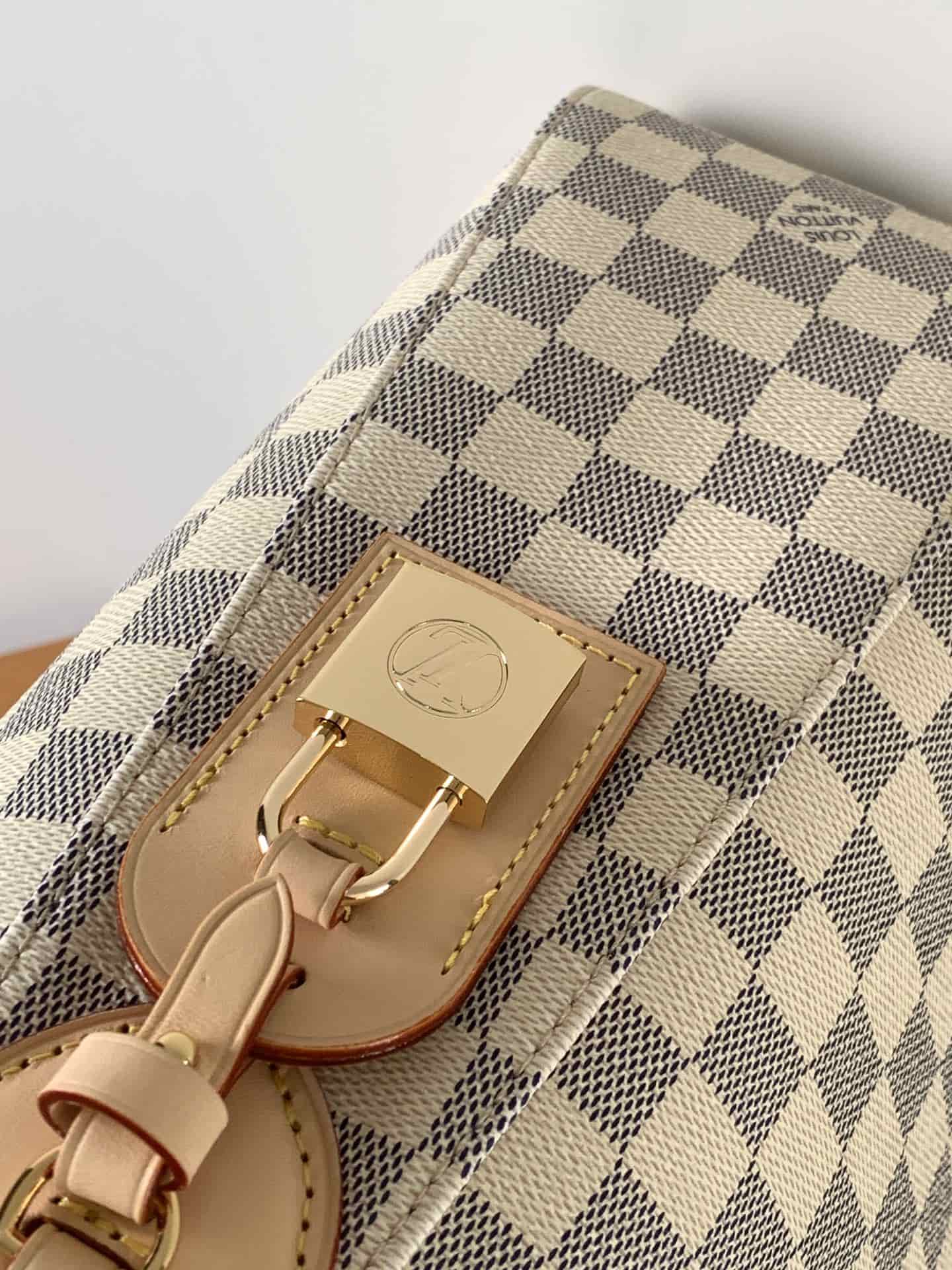 Louis Vuitton Slouchy MM Damier Azur Coated canvas N00126 High