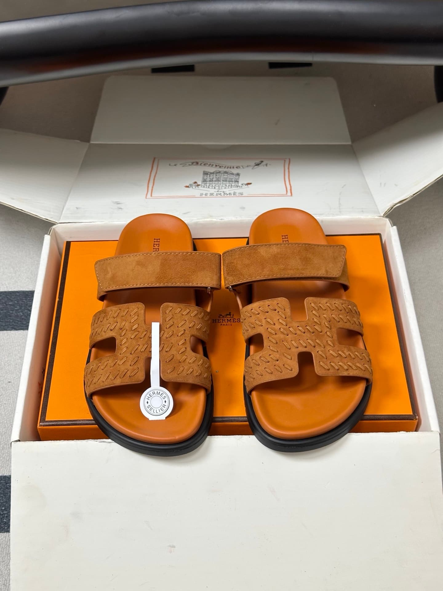Hermès Chypre braided suede sandals Women