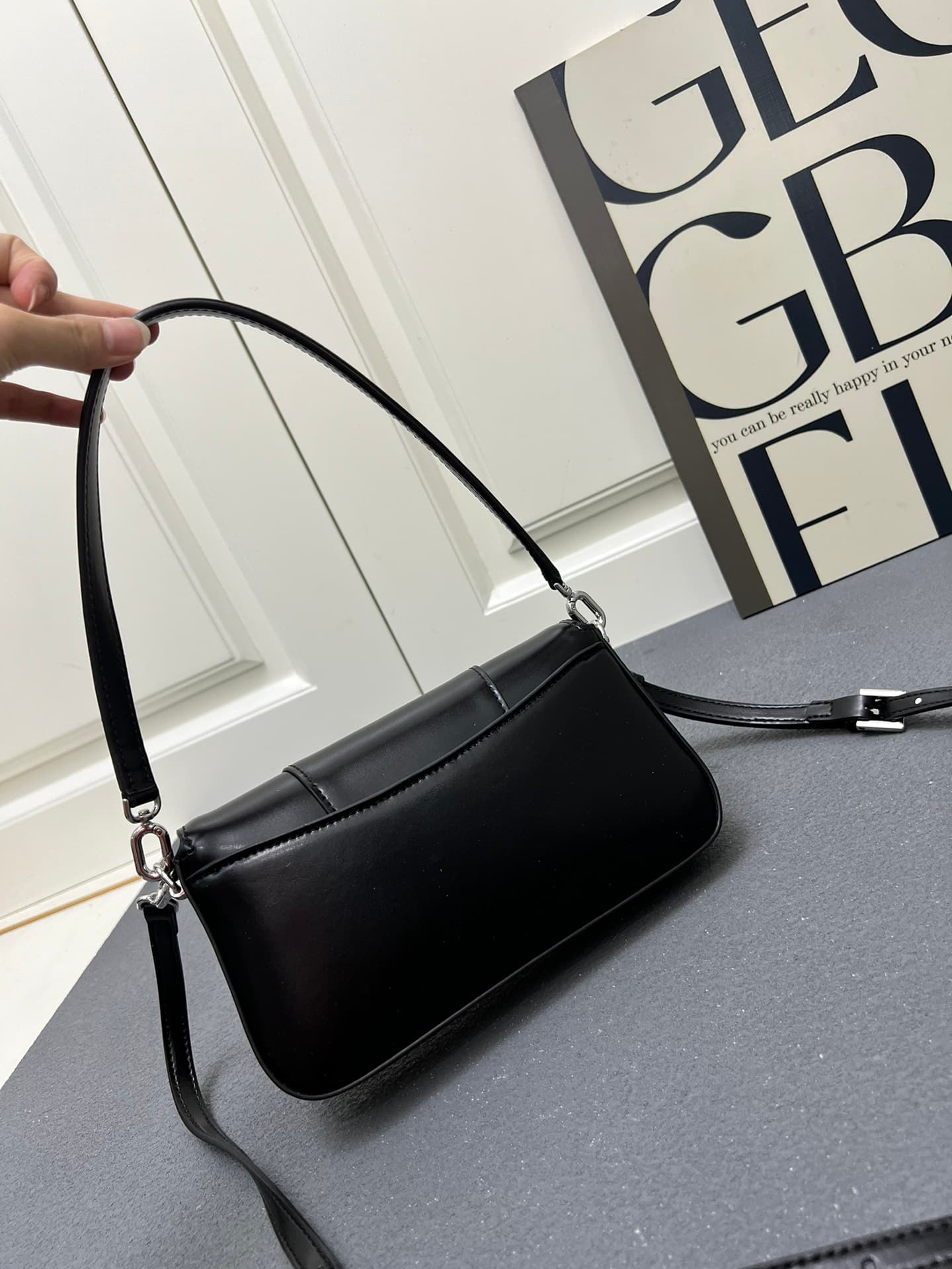 Balenciaga Hourglass sling bag balck High