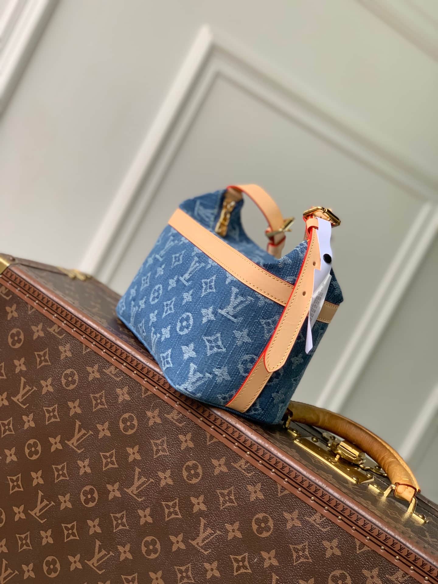 Louis Vuitton Cruiser Toiletry Bag Monogram Blue Denim M27945 High