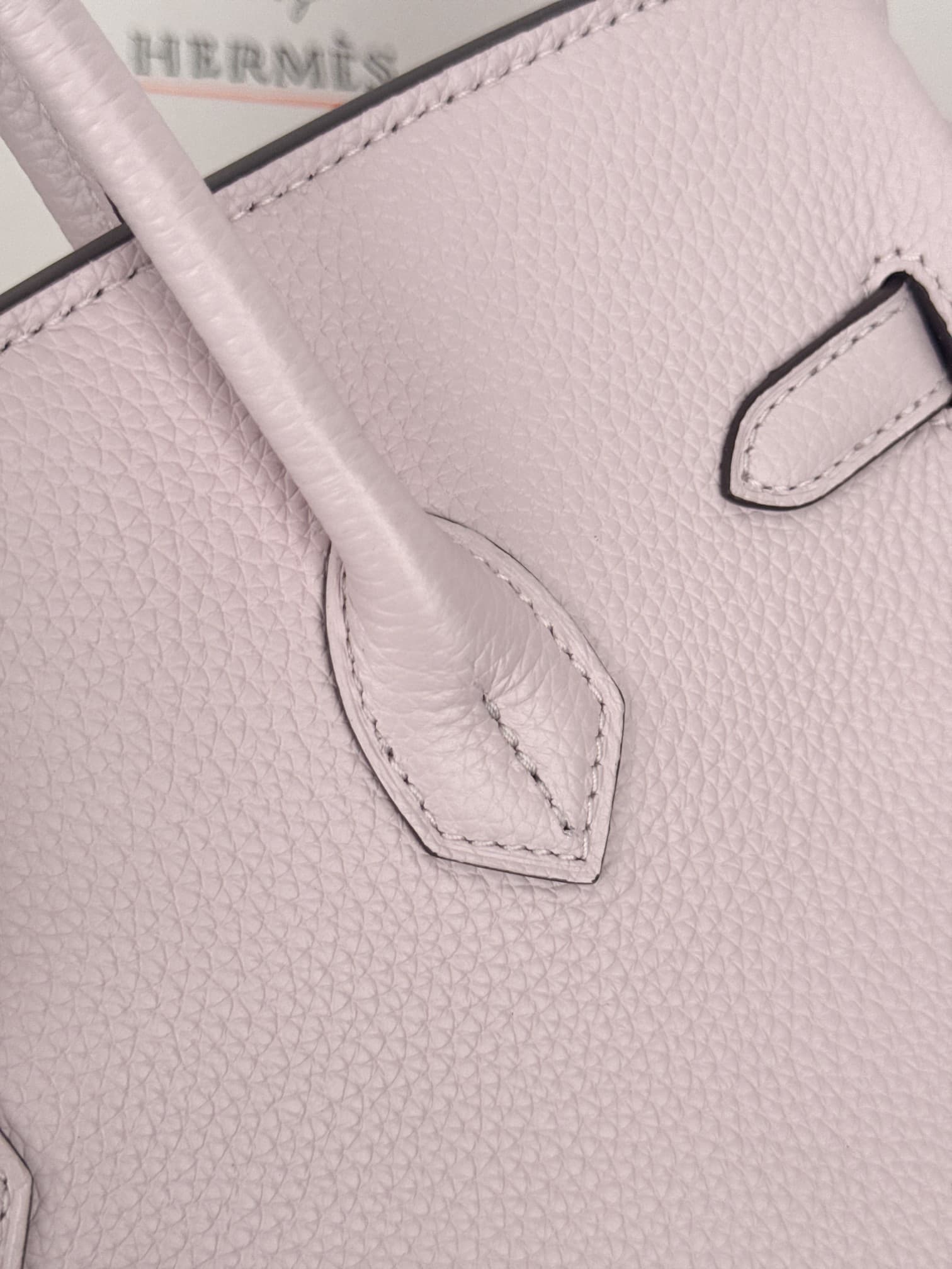 Hermes Birkin 25/30 Bag Togo Calfskin Leather Rose Sheherazade High