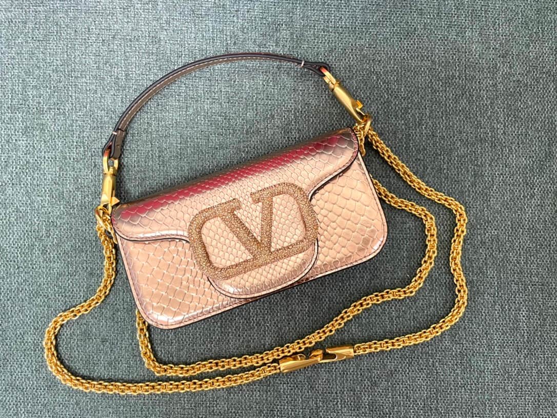 Valentino Garavani MINILOC mini shoulder bag 1133S Calfskin Rose Gold High