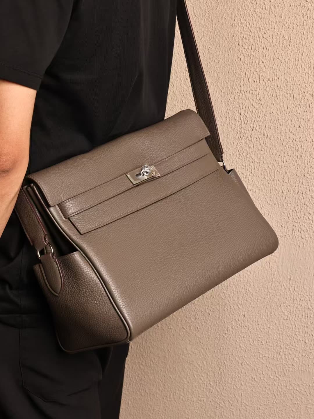 Hermes Kelly Messenger GM Togo Leather WAX Customizing Style