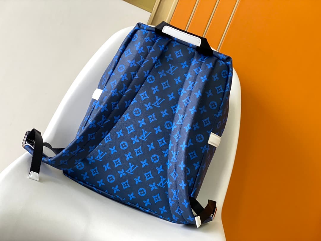 Louis Vuitton Everyday LV Discovery Backpack Blue Monogram Canvas High