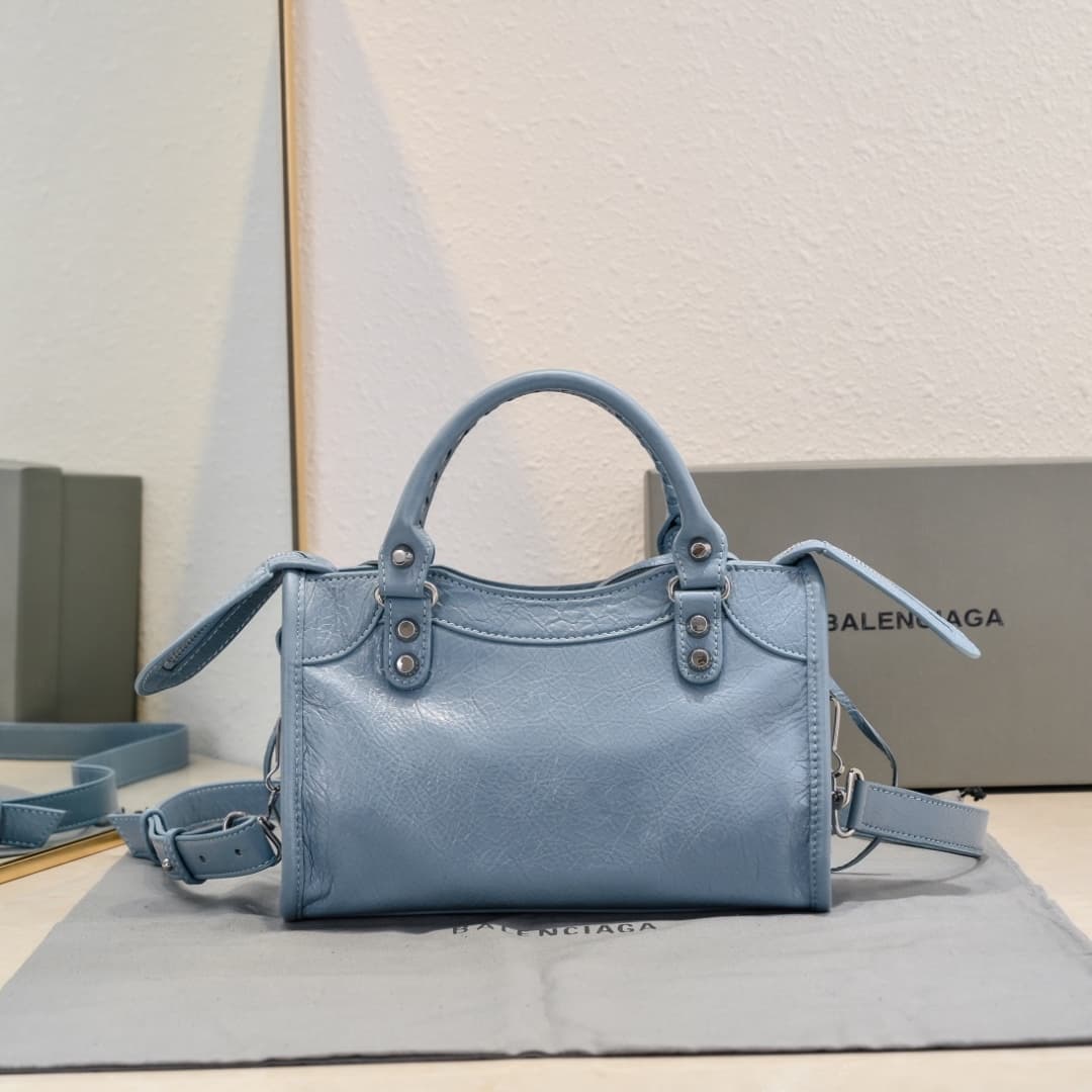 WOMEN'S LE CITY MINI BAG Lambskin & Silver Metal High