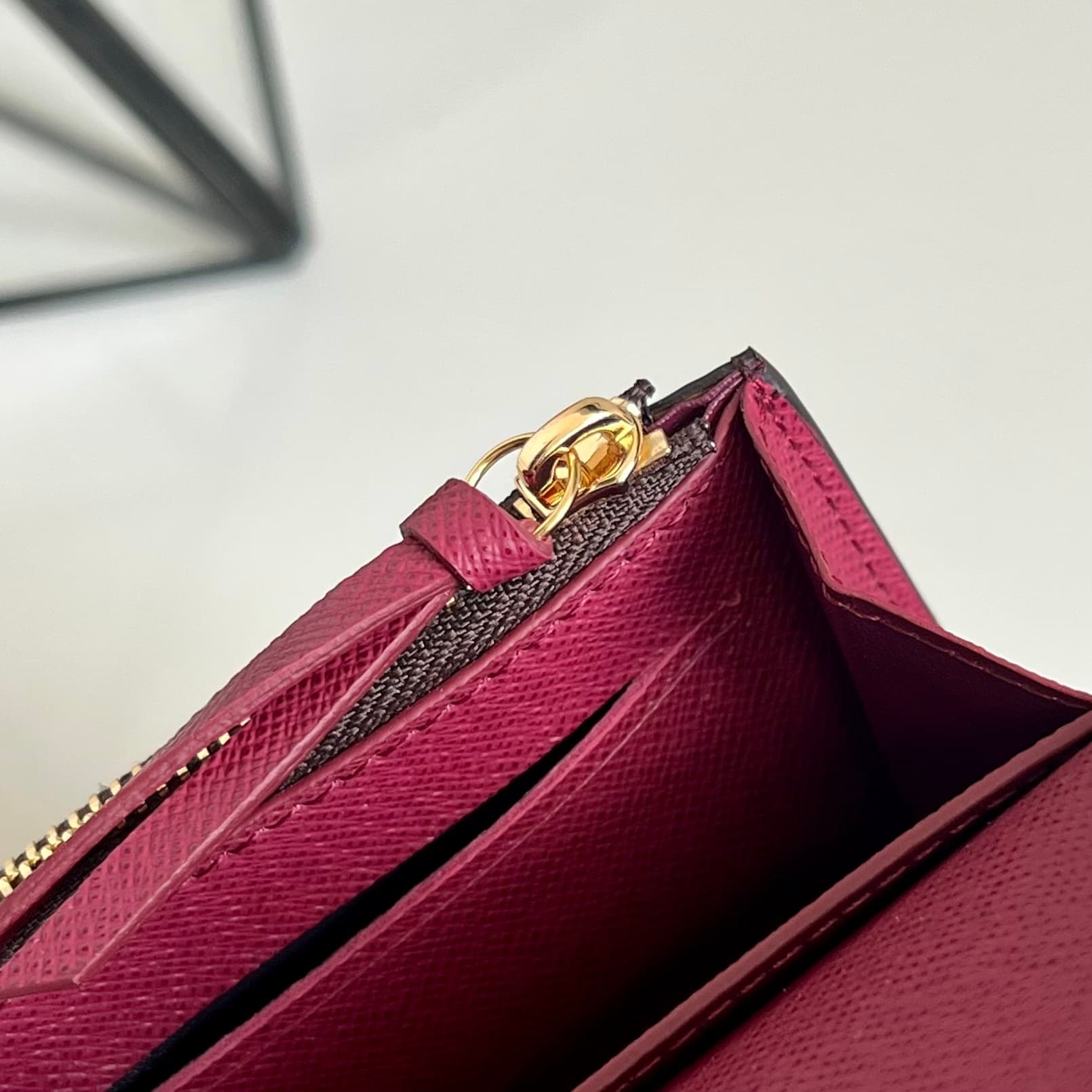 Louis Vuitton Monogram Canvas & Leather Rosalie Coin Purse M62361 Fuchsia High