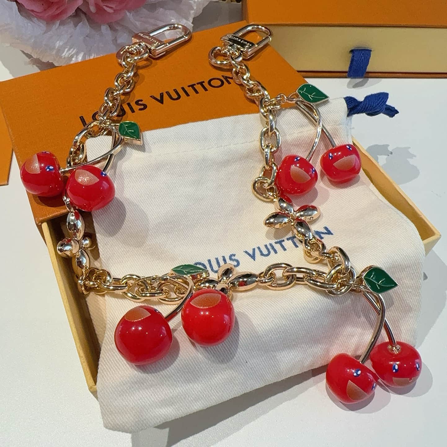 LV x Murakami Cerise Bag Charm