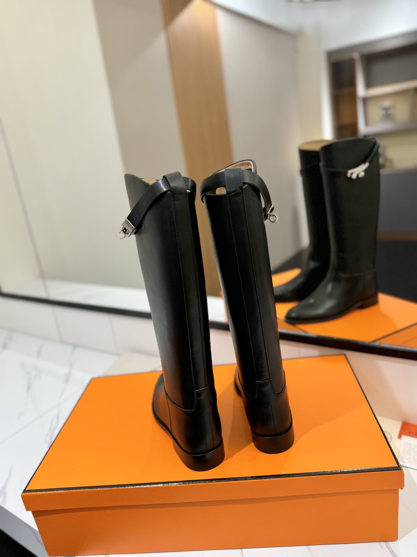 Hermes Kelly Jumping Boots Shoes Women