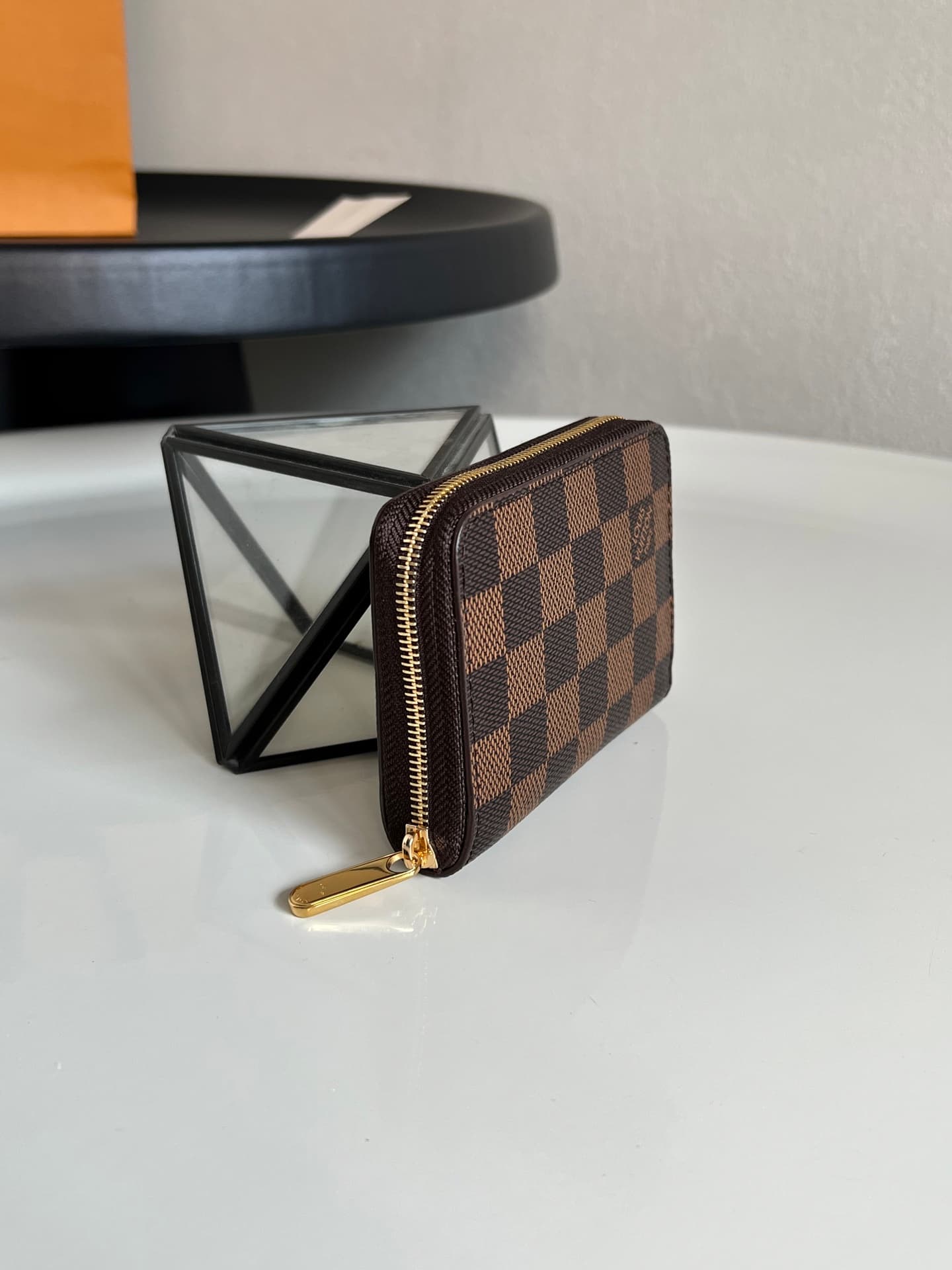 Louis Vuitton Damier Ebene Zippy Coin Purse Damier Ebene coated canvas N63070 High