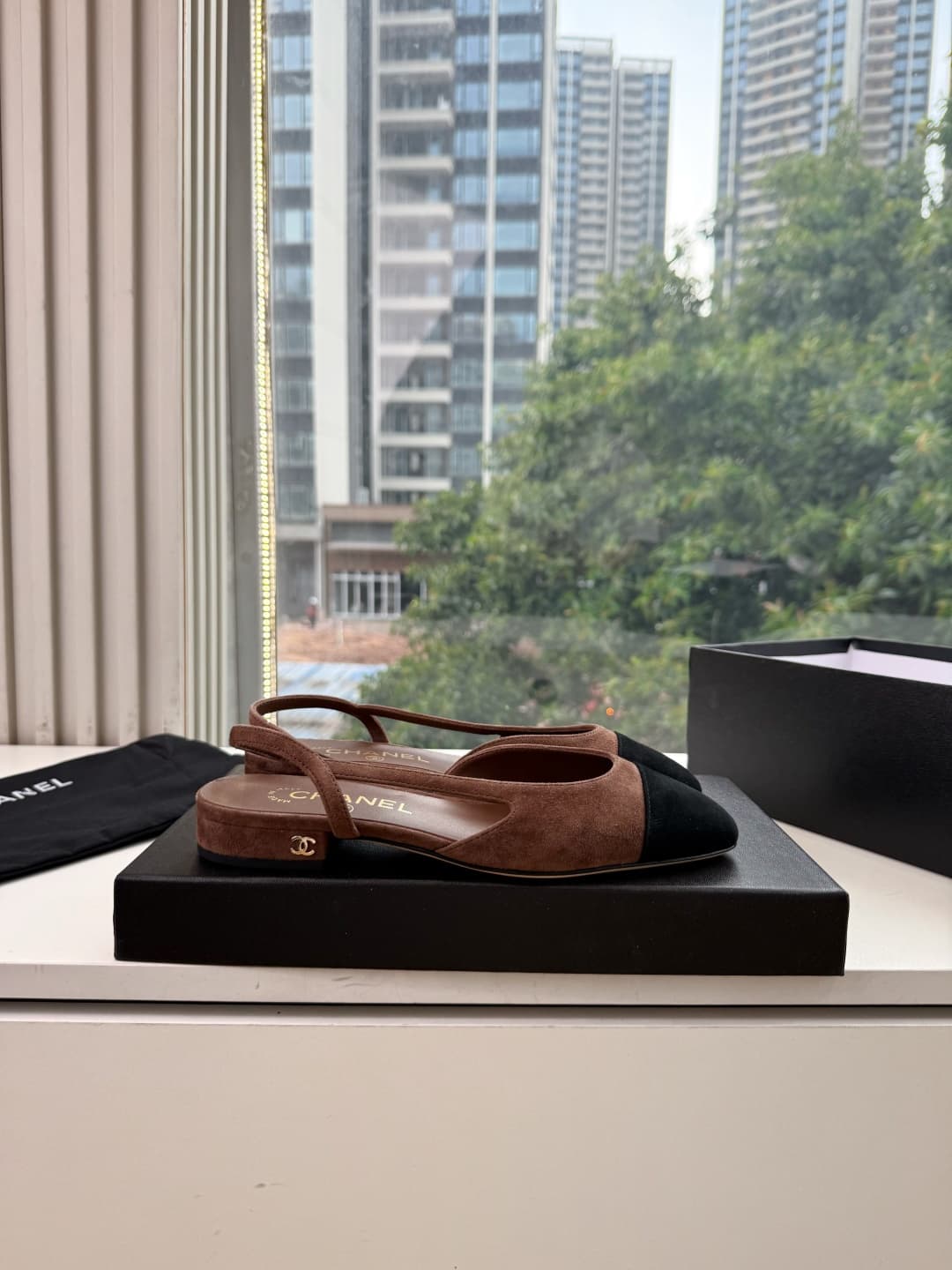 Chanel Slingback Flats Women