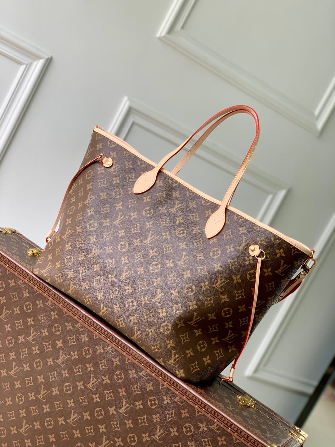 Louis Vuitton Neverfull Inside Out GM Monogram Coated canvas M15124 Beige High