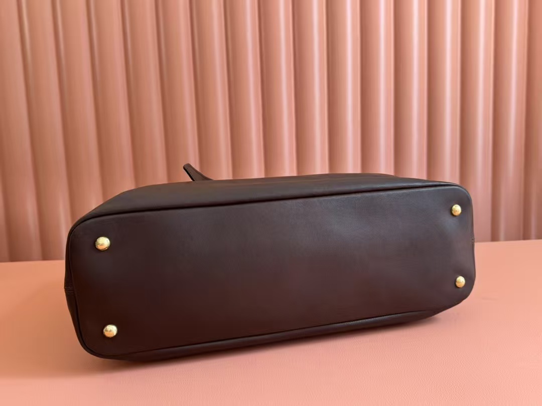Miu Miu Aventure nappa leather Medium bag in Briarwood Top