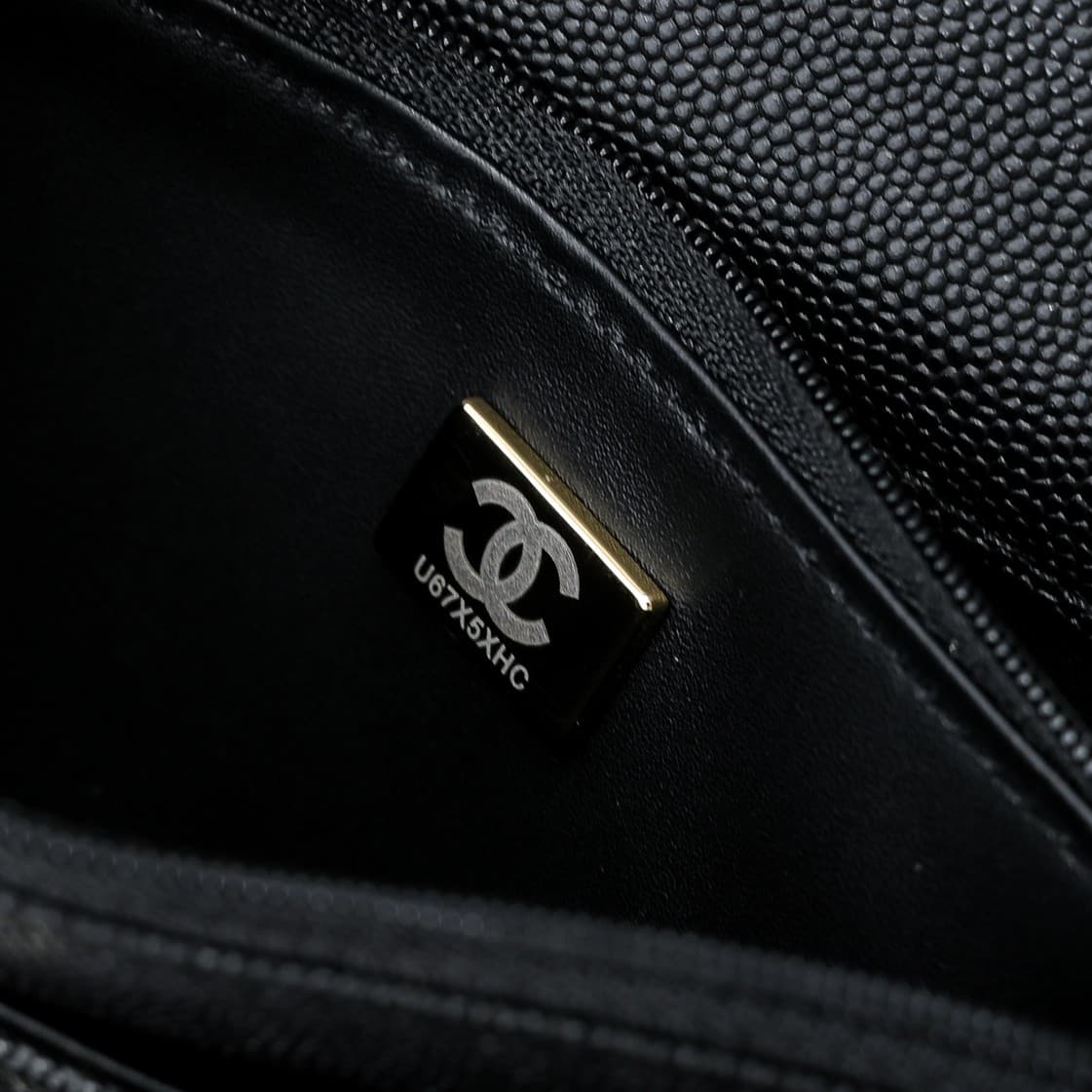 Chanel Wallet on Chain Grained Calfskin & Gold-Tone Metal Black AP4401 A