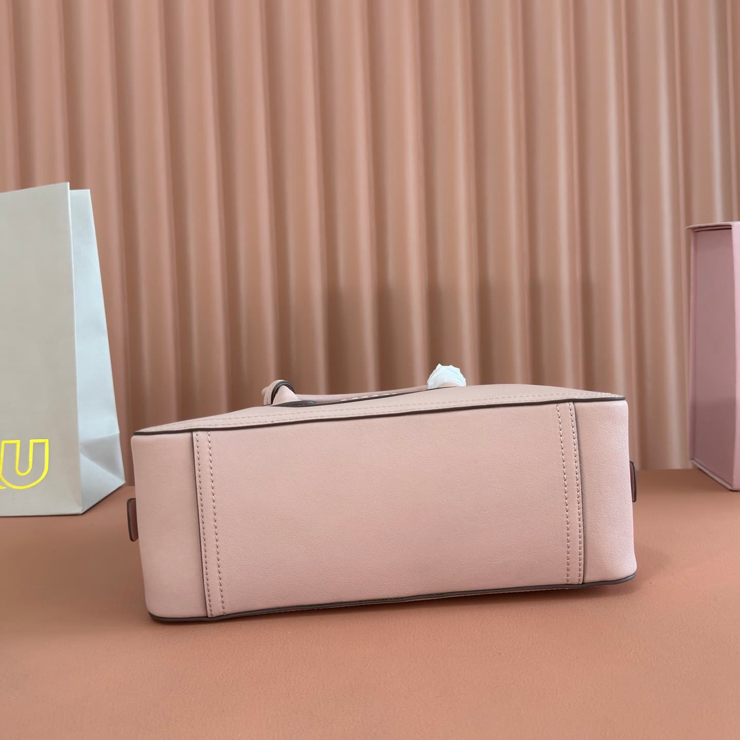 Miu Miu Vivant nappa leather bag Power Pink 5BB200  TOP