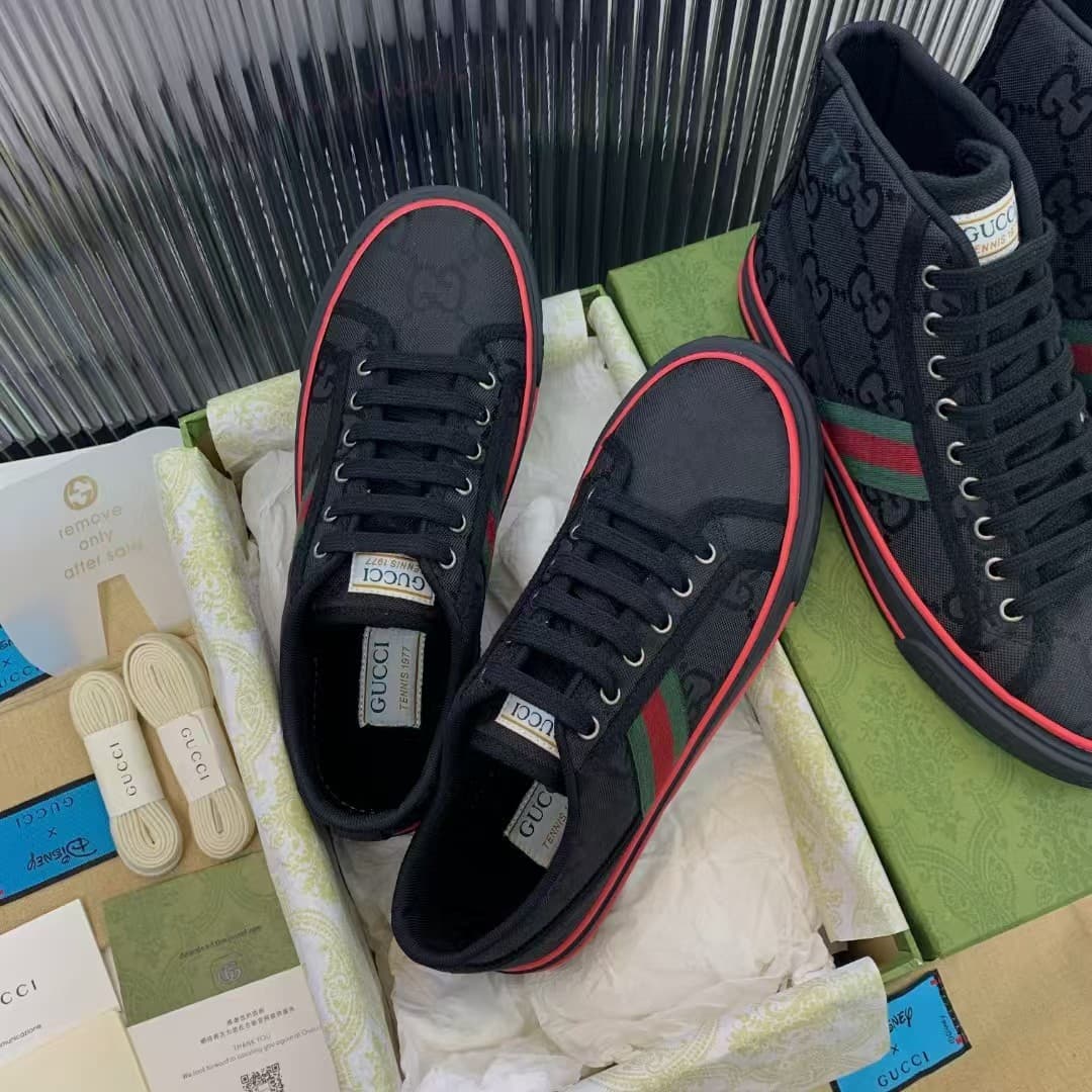 Gucci Tennis 1977 Off the Grid Low Black Shoes Women
