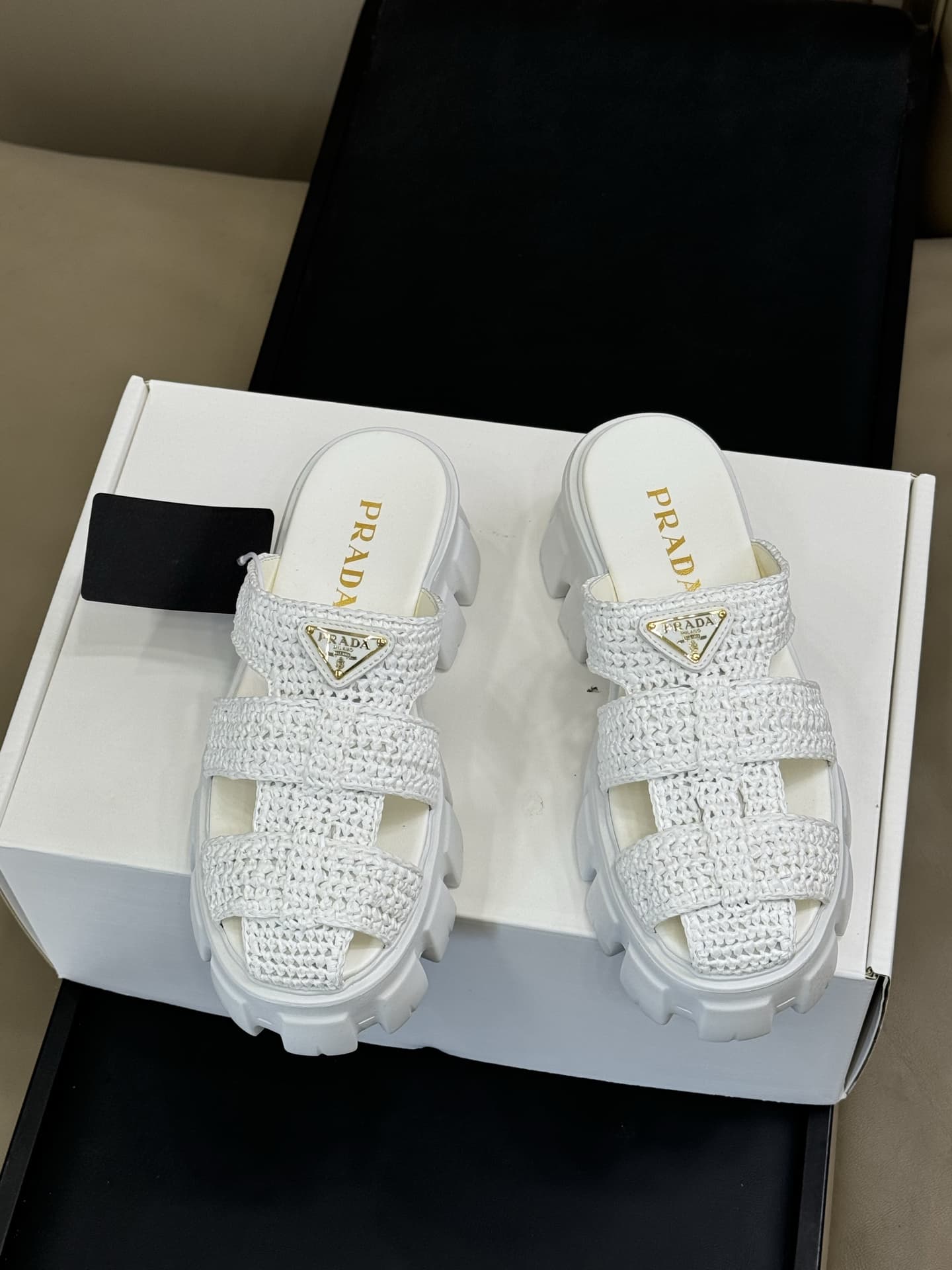Prada Monolith rubber mules Women