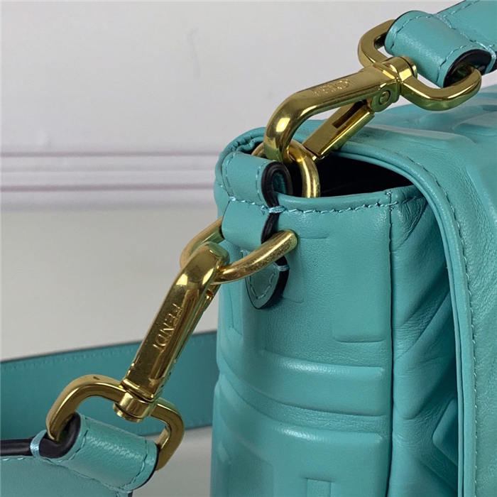 LARGE BAGUETTE leather bag blue High