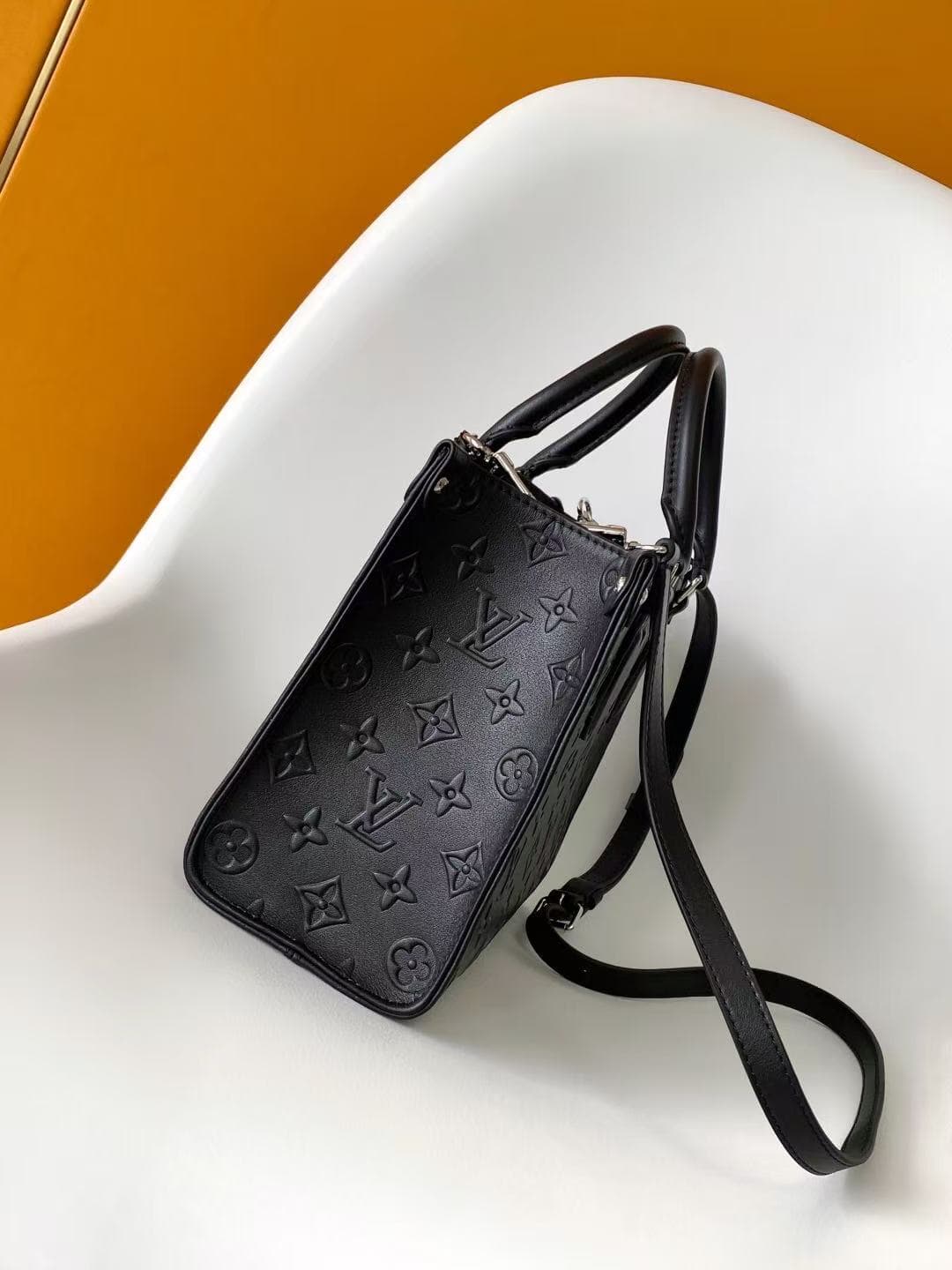 Louis Vuitton OnTheGo PM in Black Embossed Monogram High