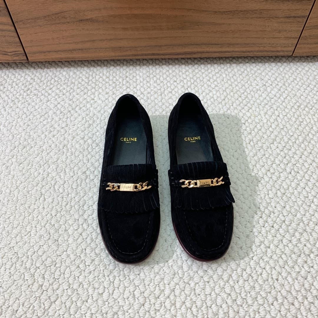 CELINE LUCO LOAFER WITH FRINGES Shoes Women