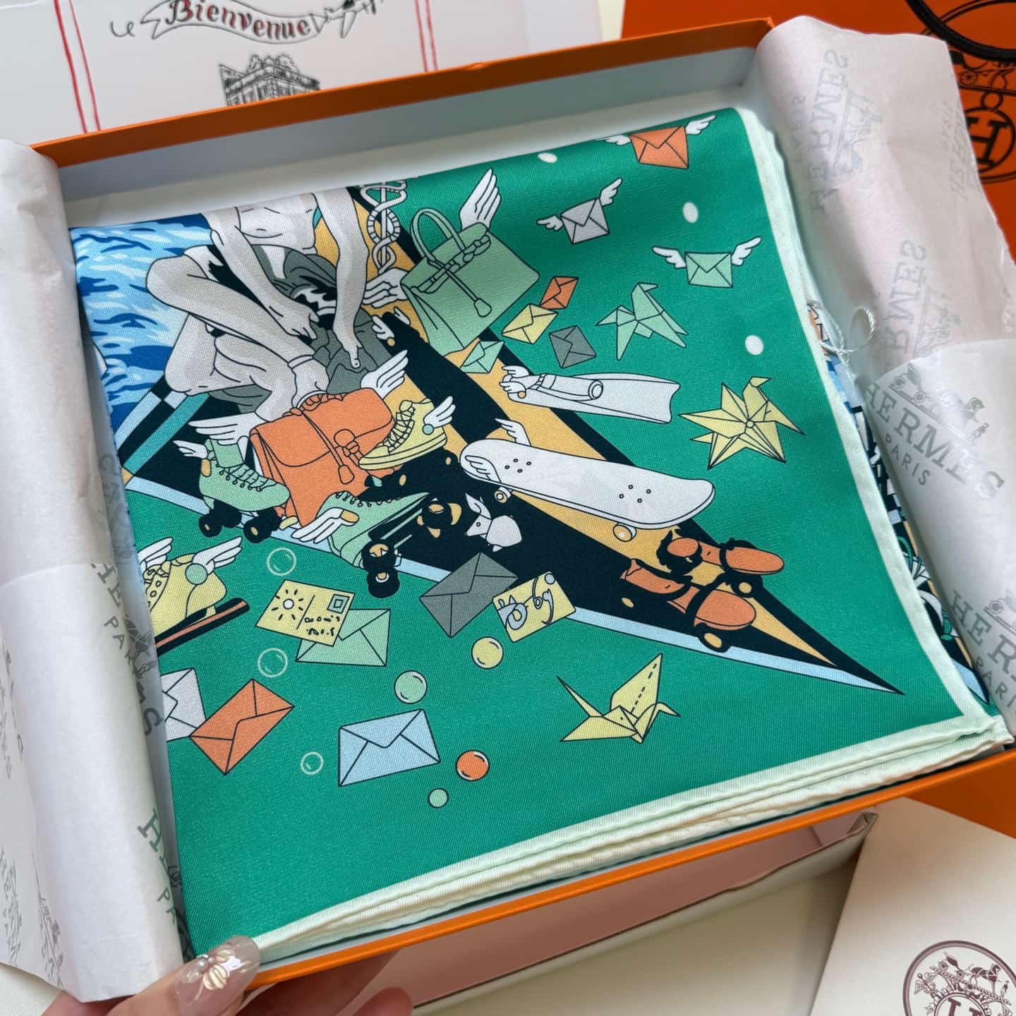 Hermes Silk Flagship Scarf 90