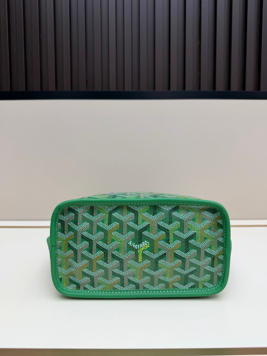 Goyard Anjou Mini Bag in green Goyardine canvas Mid