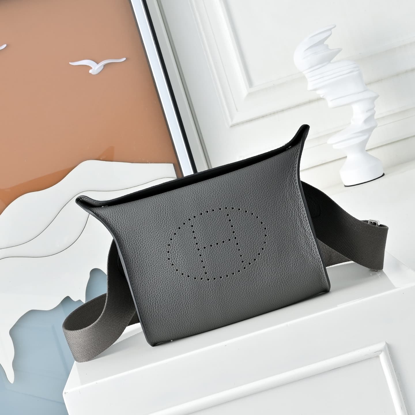 Hermès Videpoches Bag Togo Leather In Ficelle WAX High