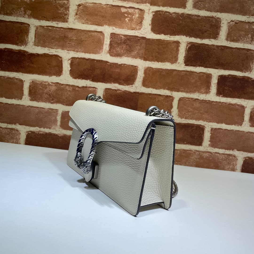 DIONYSUS MEDIUM RECTANGULAR BAG 499623 Leather White High