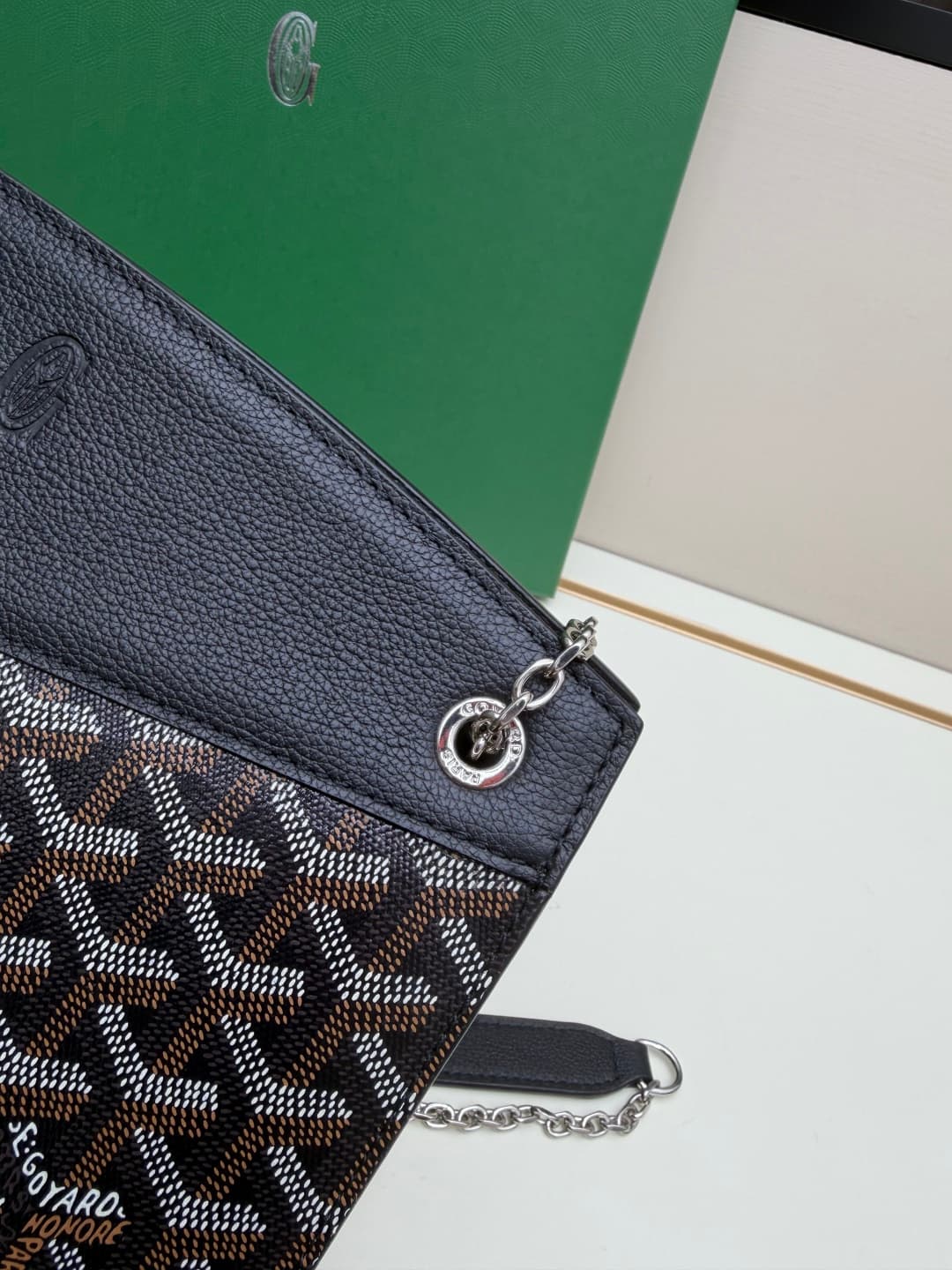 Goyard Rouette Structure bag in Black Goyardine Canvas High