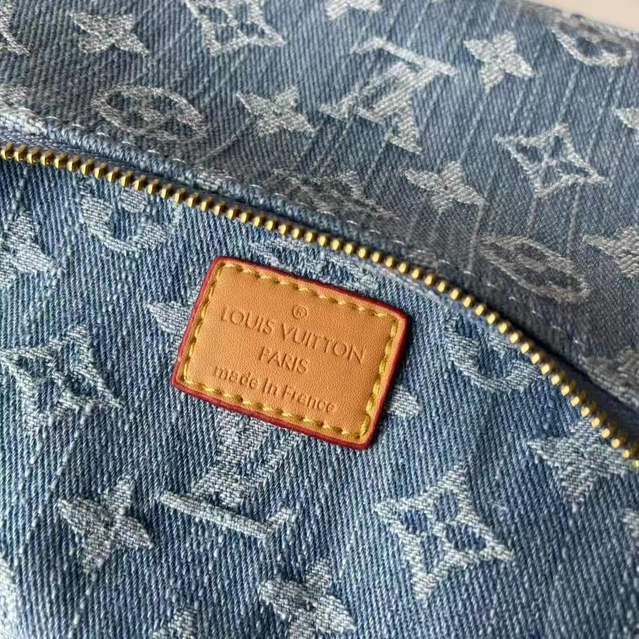 Louis Vuitton Pochette Liv Monogram Denim Blue M83532 Mid