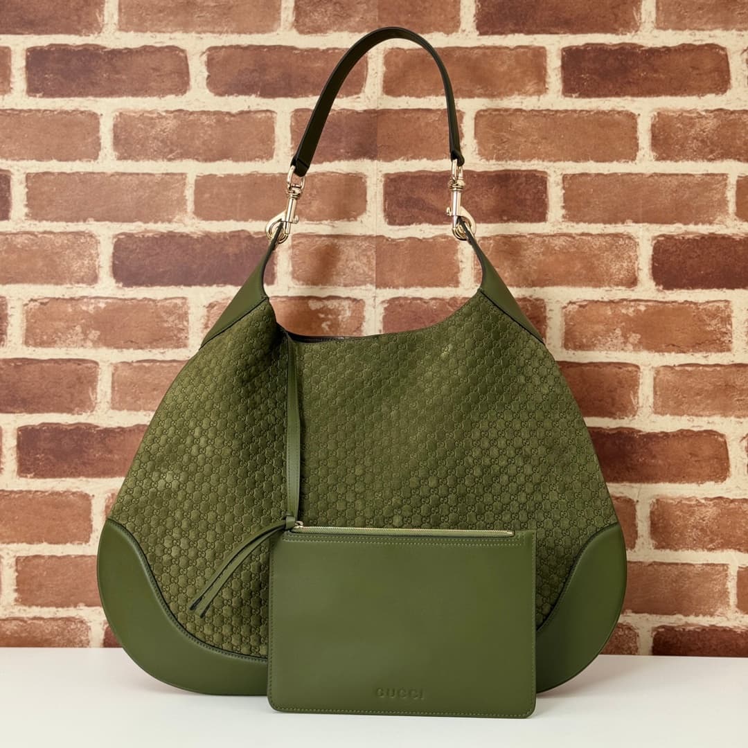 Gucci Large B shoulder bag with micro GG monogram 815924 High